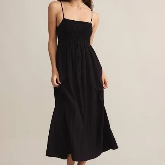 New Z Supply Beachside Midi Dress With Pockets Sz Lg